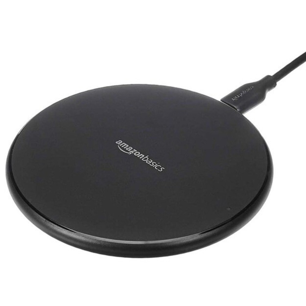 Amazon Basics 15W Qi Certified Wireless‎ Charging Pad (iPhone 14/13/12/11/X,...